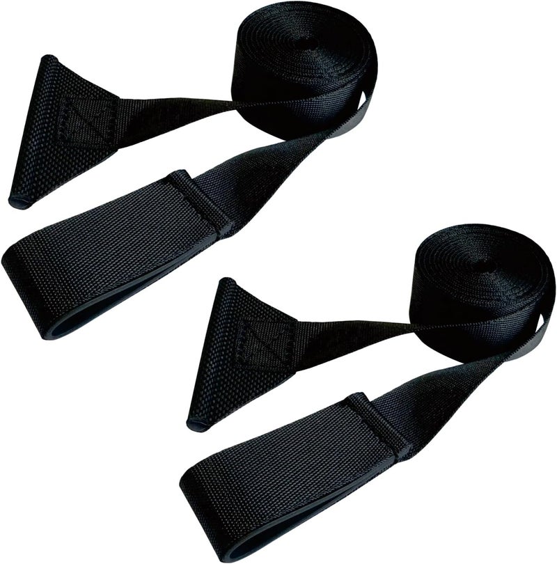 SHADEPLUS RV Awning Pull Straps,96 Inches Long Upgraded RV Camper Awning Parts Pull Down Straps Fits for Universal RV/Travel Trailer/Camper Awning,Patio Awning Pull Straps (2 Units) Black - Image 1